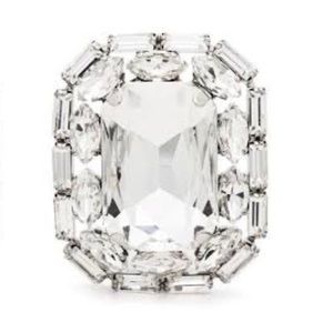 Alessandra Rich Single Crystal Earring